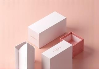 Branded cardboard box for cosmetics