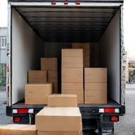Delivery truck loaded with boxes